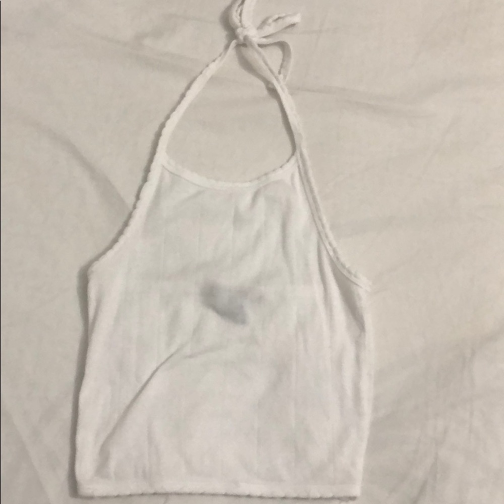 White Halter Top